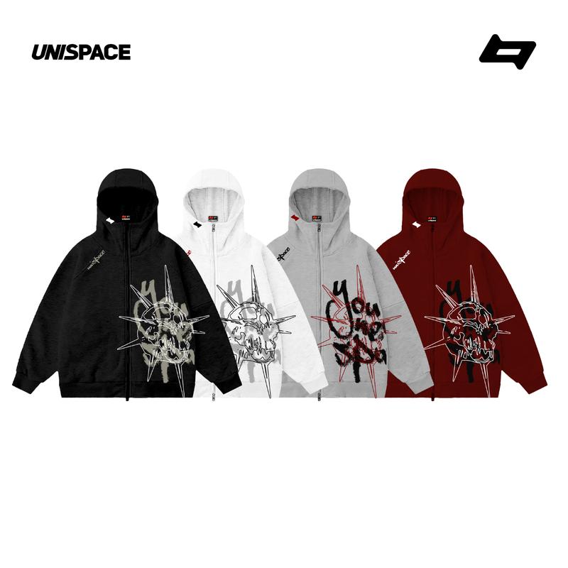 Áo hoodie zip nỉ local brand By UniSpace áo khoác unisex nam nữ form rộng Needy