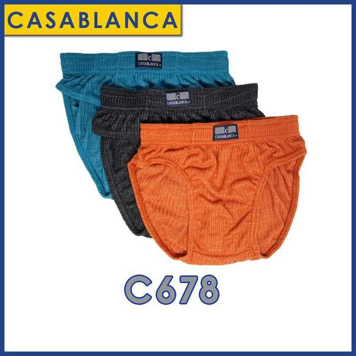 Gambar Casablanca C678 Celana Dalam Pria Dewasa Isi 3 Casual Katun Model Segi Tiga Nyaman Segitiga - S dari CasablancaWear Kota Administrasi Jakarta Barat 5 Tokopedia