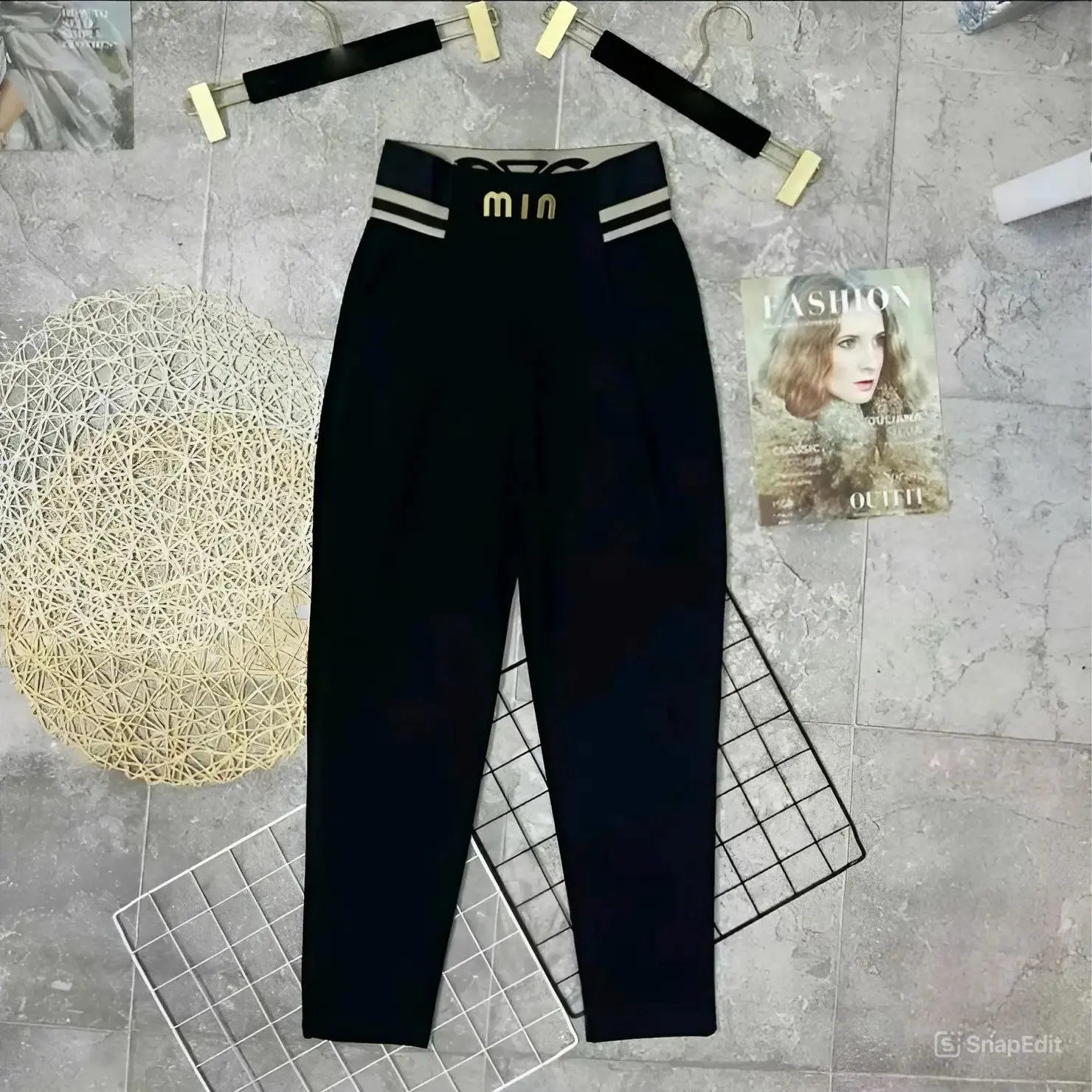 Quần MIU-MIN Dáng Baggy Công Sở  Co Giãn 4 Chiều Women Pants