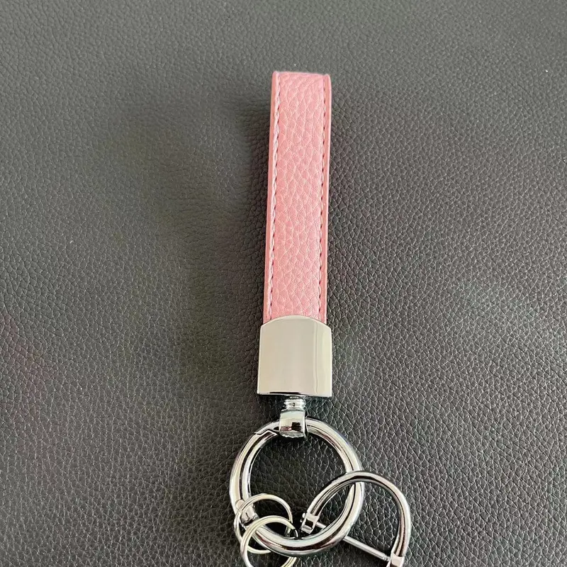 Fashion Car Key Keychain, PU Leather Car Key Holder, Universal Car Key Holder for Women & Men, Car Accessories for Daily Use 5