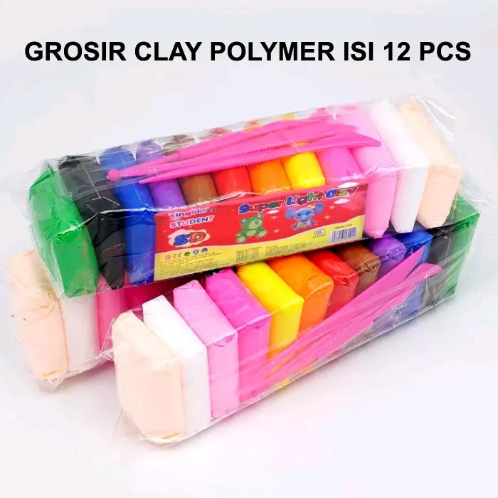 Mainan Clay Polymer Isi 12 pcs 0