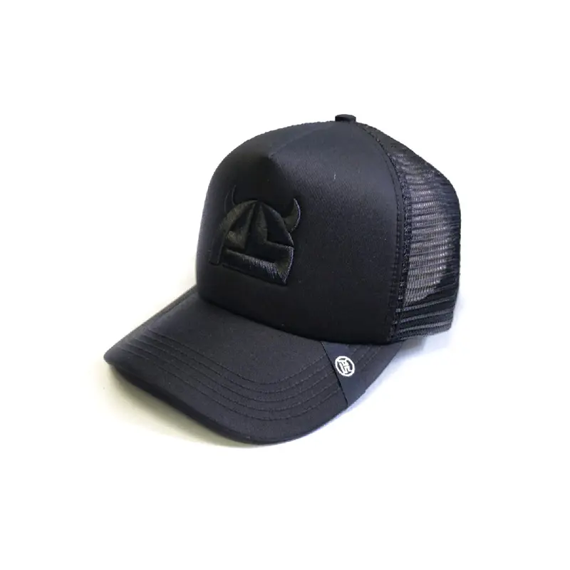 Topi trucker pria PROSHOP ps logo black hat 1