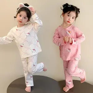 SETELAN BAJU TIDUR ANAK CEWEK HELLO KITTY SET PIYAMA KARAKTER LUCU