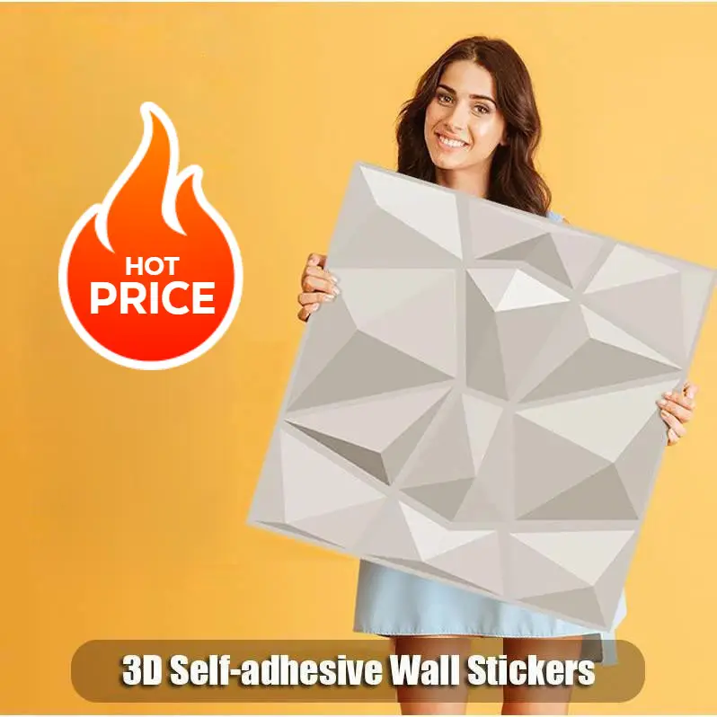 30cm Miếng Dán Tường Tấm ốp Tường 3D Decor Phòng Ngủ Vật Liệu Trang Trí