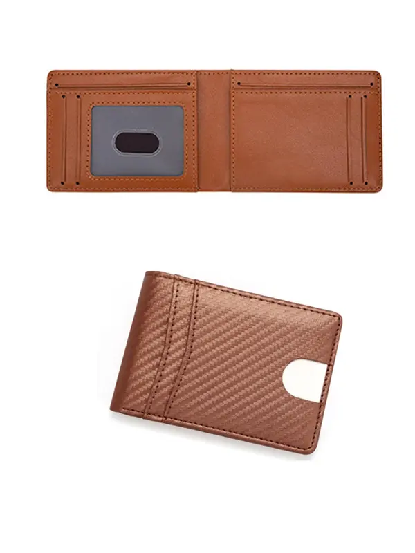 Men's Business Minimalist Carbon Fiber Pattern RFID Blocking Wallet, Exquisite Wallet with Card Slots, Trendy All-match & Exquisite Wallet for Birthday Gift 7