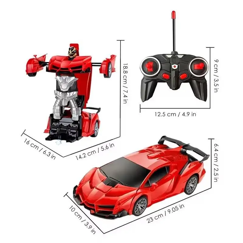 Remote Control Transformer Robot Car, 1 Box Multifunctional Remote Control Car, Cool Light Race Car Toy, Birthday Gift for Boys & Girls, Christmas Gift 1