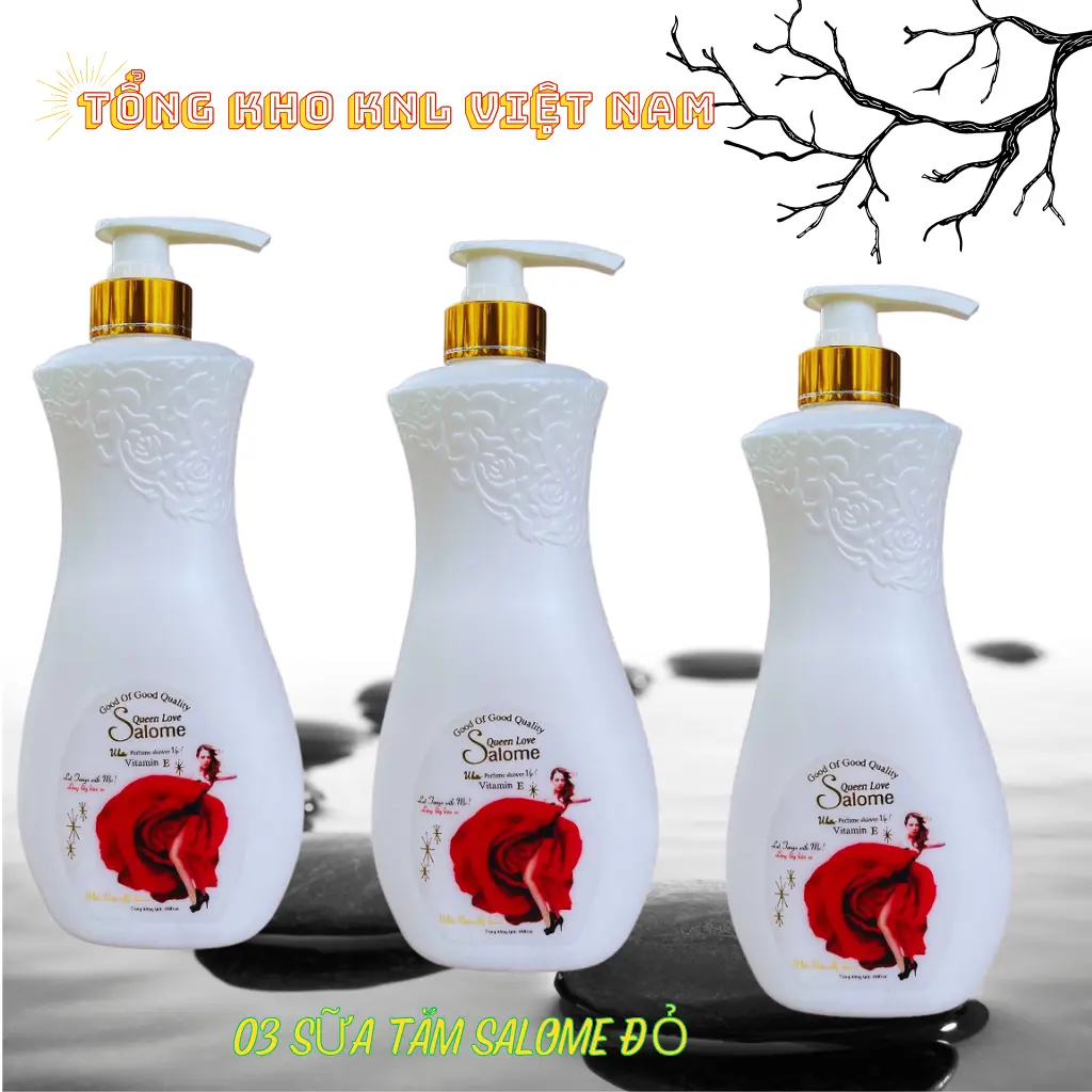 [ Combo 3 chai] Sữa Tắm Salome 1000ml Hương Nước Hoa Dưỡng Da Body