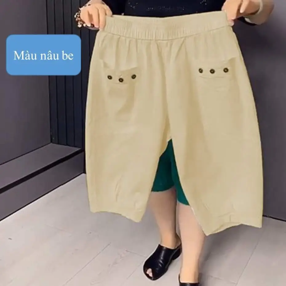 Quần Kaki Ngố Nữ MS77 bụng chun co dãn