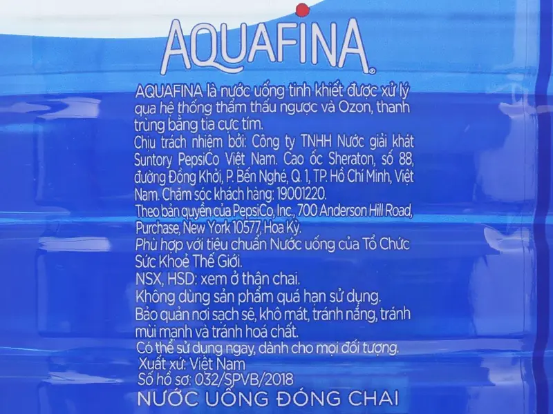 Nước tinh khiết Aquafina 5 lít - Sản phẩm chất lượng cao chai nước suối 5 lít 3