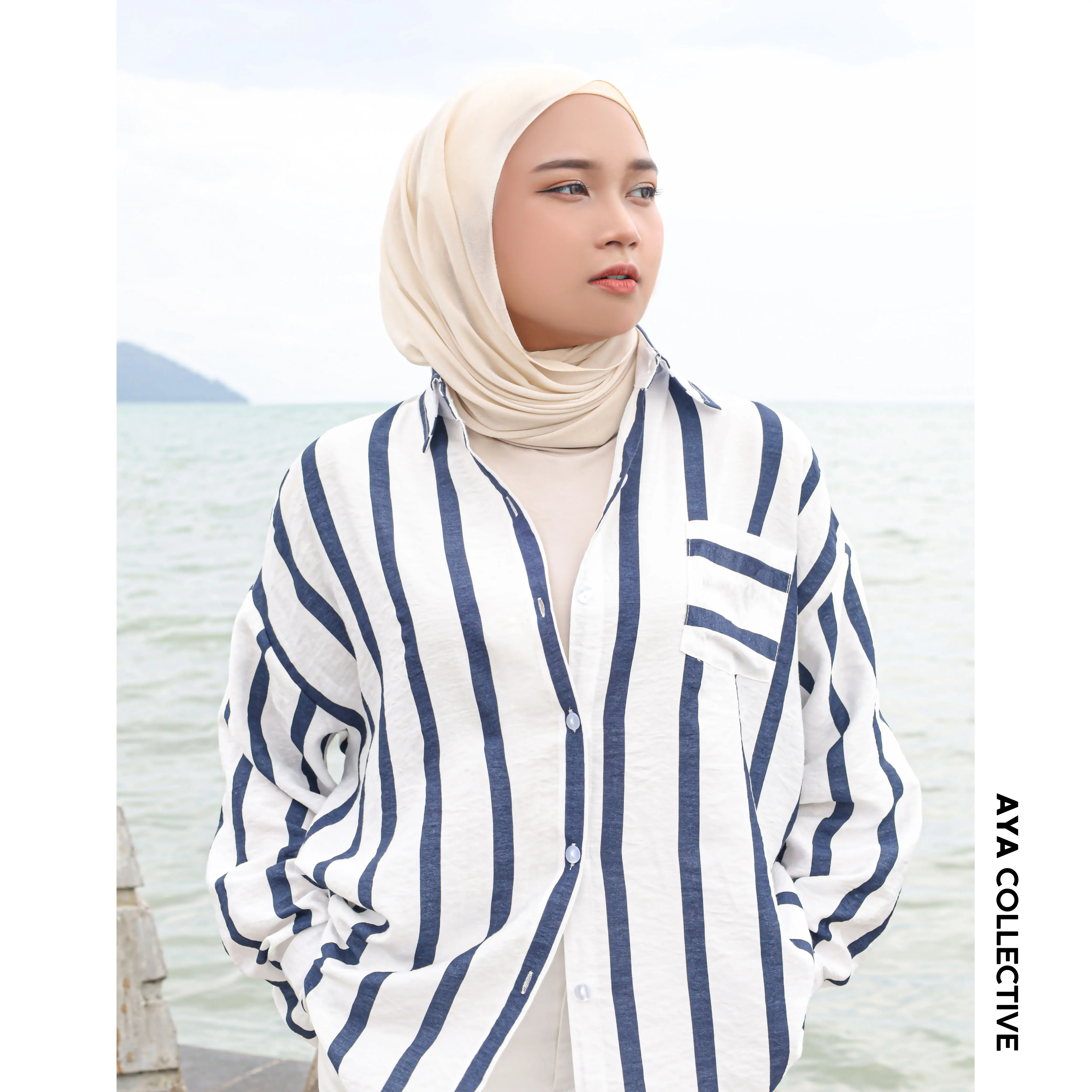 AYA Riviera Shirt Women Shirt Oversize Shirt - WT1014 - TikTok Shop ...
