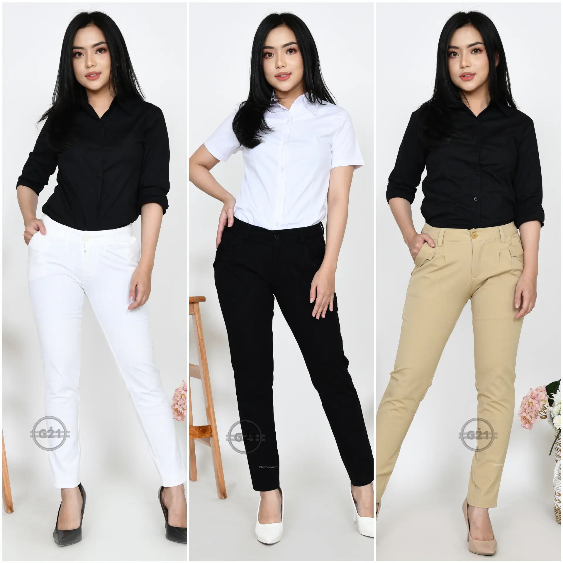 Celana Panjang Harem Pants Slimfit Hitam Wanita Casual Kerja Kantor Bahan Strech Strit Premium Quality Celana Casual Wanita Celana Hitam Panjang Wanita Celana Panjang Kerja Kantor Wanita