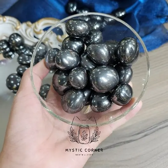 Tumbled Hematite, đá thanh tẩy, bảo vệ bản thân và tâm trí, đá thạch anh, phong thủy 0