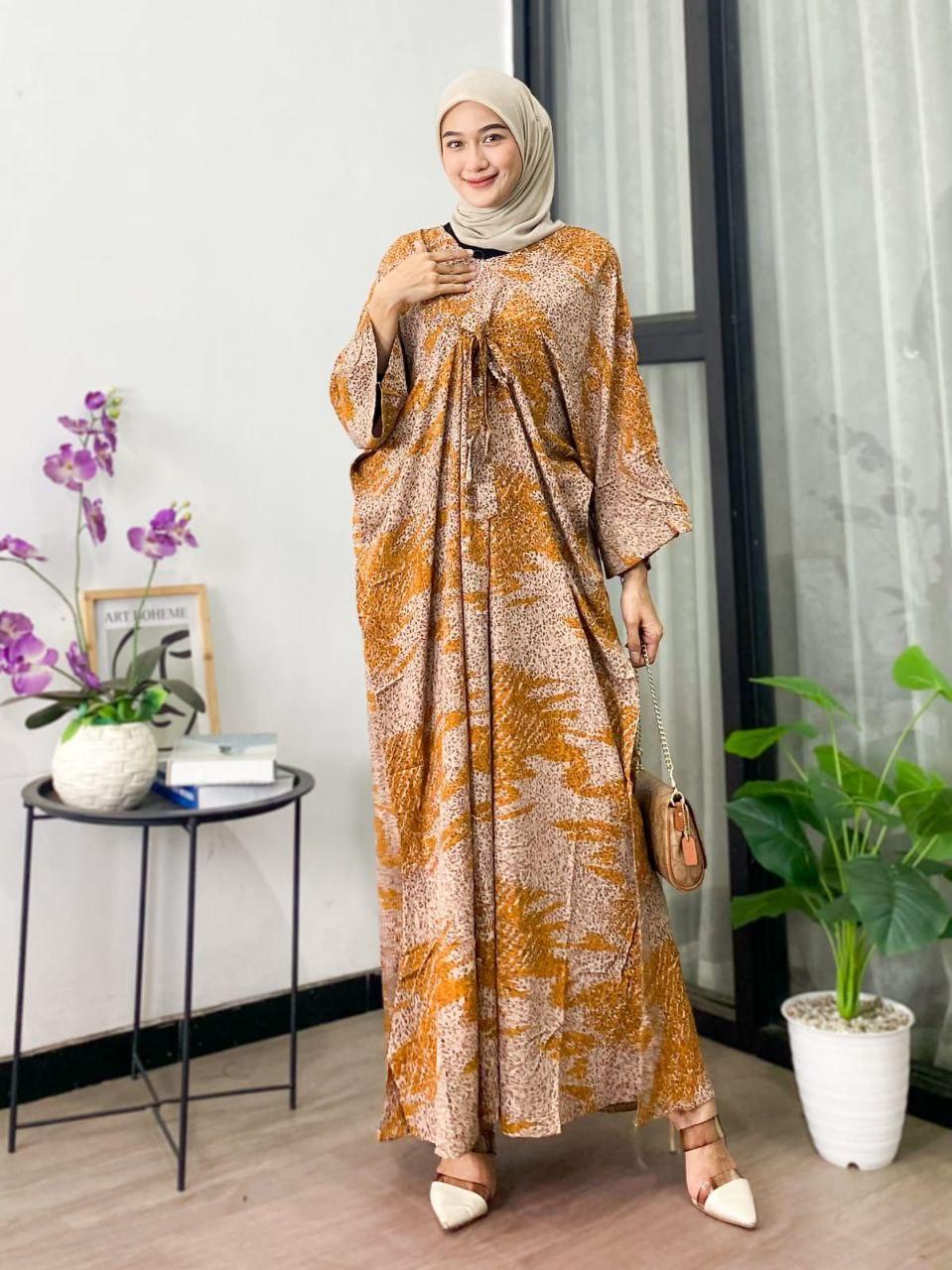 Anggi Home Kaftan Rayon Super Jumbo XXXL Busui Resleting Motif Polkadot / Kaftan Wanita / Gamis Arabian Wanita Dewasa Anggi Home Kaftan Rayon Super Jumbo XXXL Busui Resleting Motif Polkadot / Kaftan Wanita / Gamis Arabian Wanita Dewasa