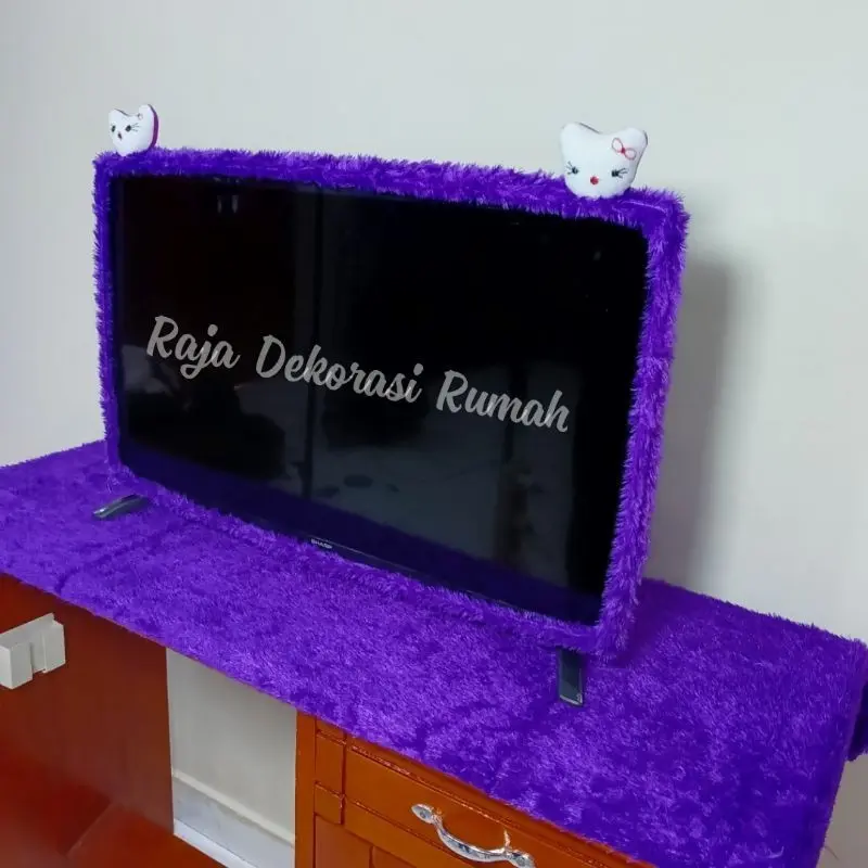 PROMO 1 SET bando tv 32 inch karakter+taplak meja bulu
