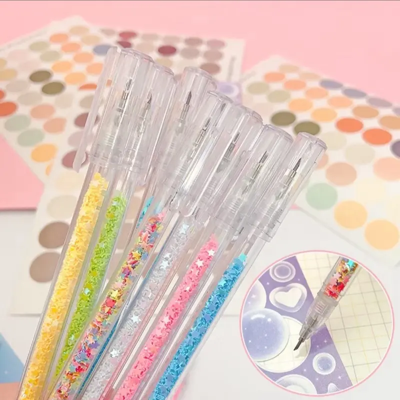 Bút cắt giấy DIY chạm khắc nhỏ gọn nhiều màu sắc sáng tạo làm sổ tay 5