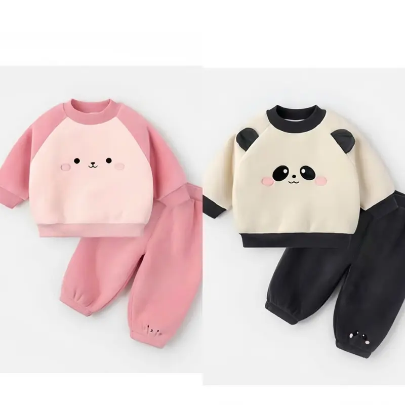 Combo 2 bộ nỉ bông, chất mềm mịn cho bé trai bé gái ( sz 5-15kg ) 2