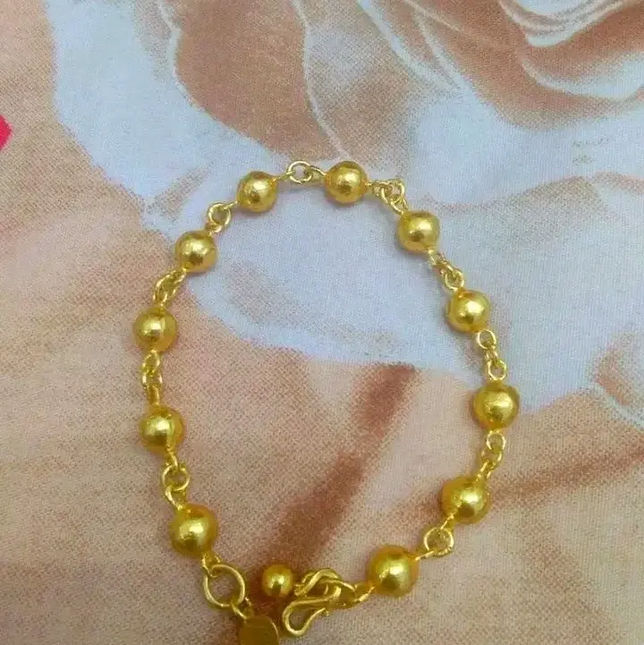 gelang bola padat lapis kristal Crystal