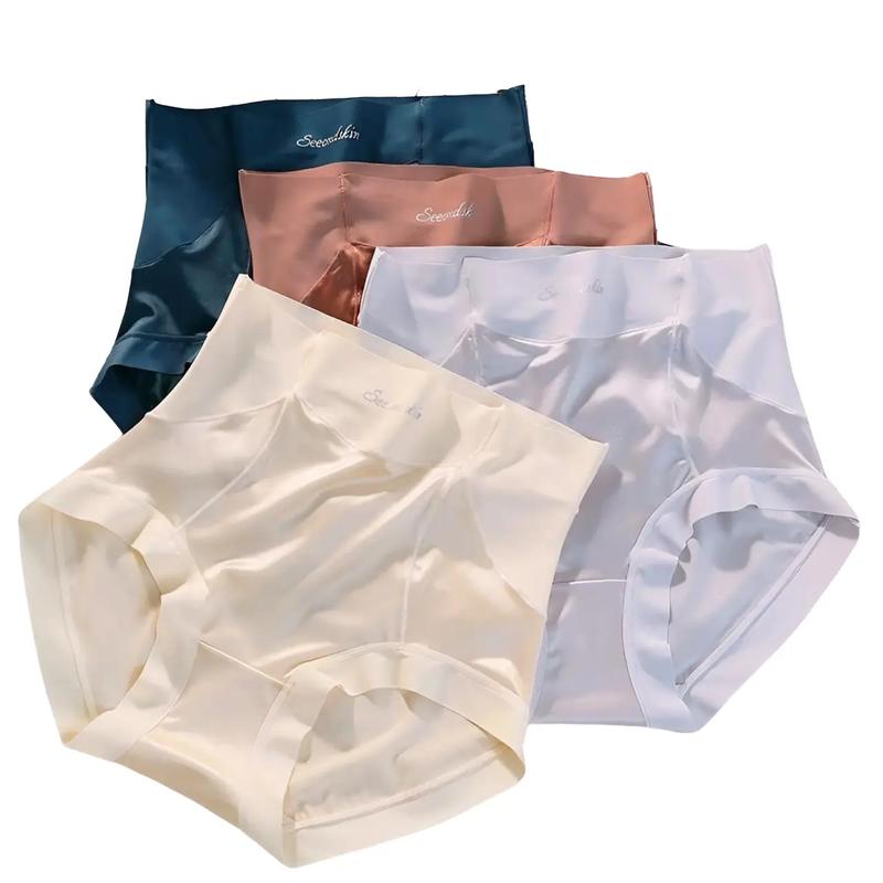   VIP_V7  Sét 5 Quần Lót Su Lụa Satin Cạp Cao Siêu Xịn Nữ 