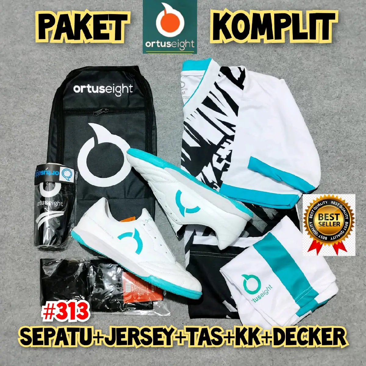 Paket komplit sepatu futsal Ortus jagasala dewasa terlaris