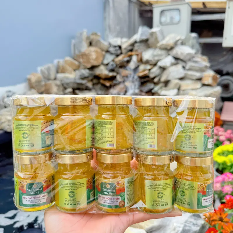 (COMBO Mix 2 Vị ) 1 set yến trắng + 1 set yến vàng (không vỏ hộp)- 1set/10hủ 0