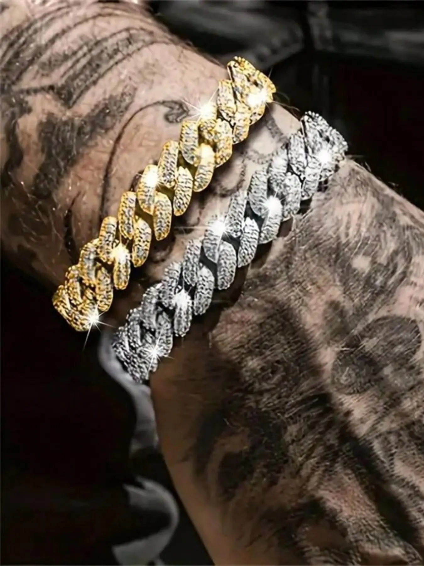 Unisex Street Style Chain Bracelet, Fashion Jewelry for Party, Daily Clothing Decor, Trendy All-match & Exquisite Jewelry for Birthday Gift