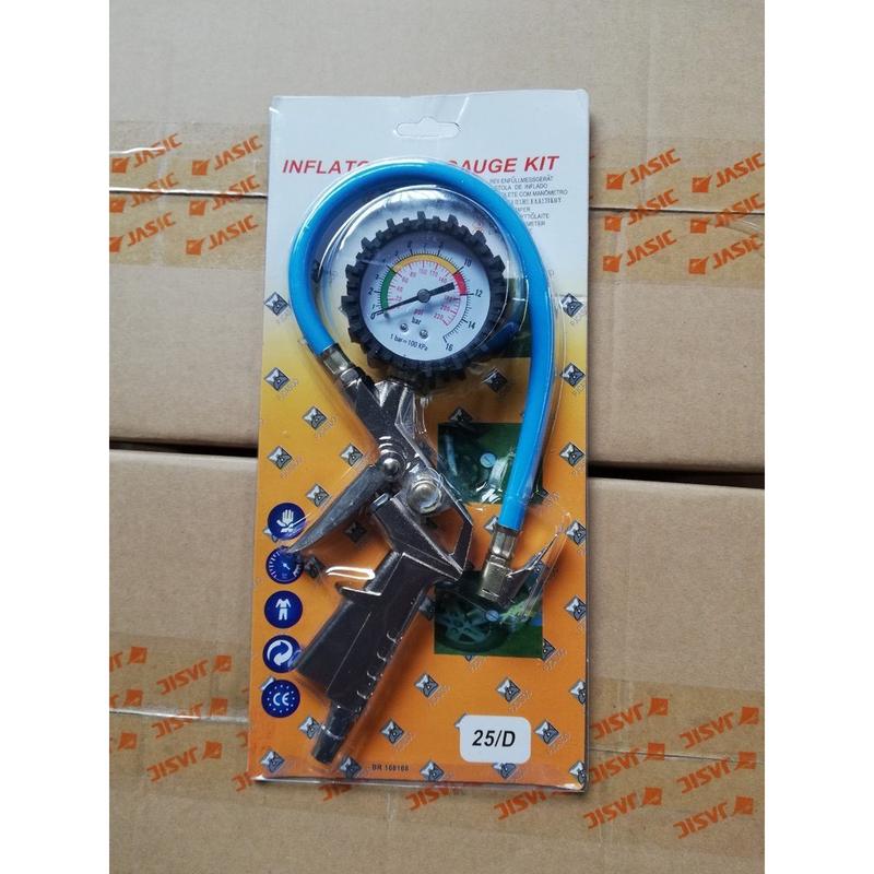  Súng Bơm Lốp Ô Tô Xe Máy Có Đồng Hồ Đo Áp Suất Đài Loan 