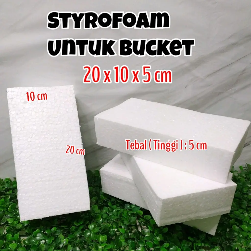 Styrofoam Bucket / Gabus Bucket / Styrofoam / Steyrofoam /Steyrofoam Untuk Bucket/ Gagang Bucket / Oasis / Gabus Untuk Bucket / Busa Bucket