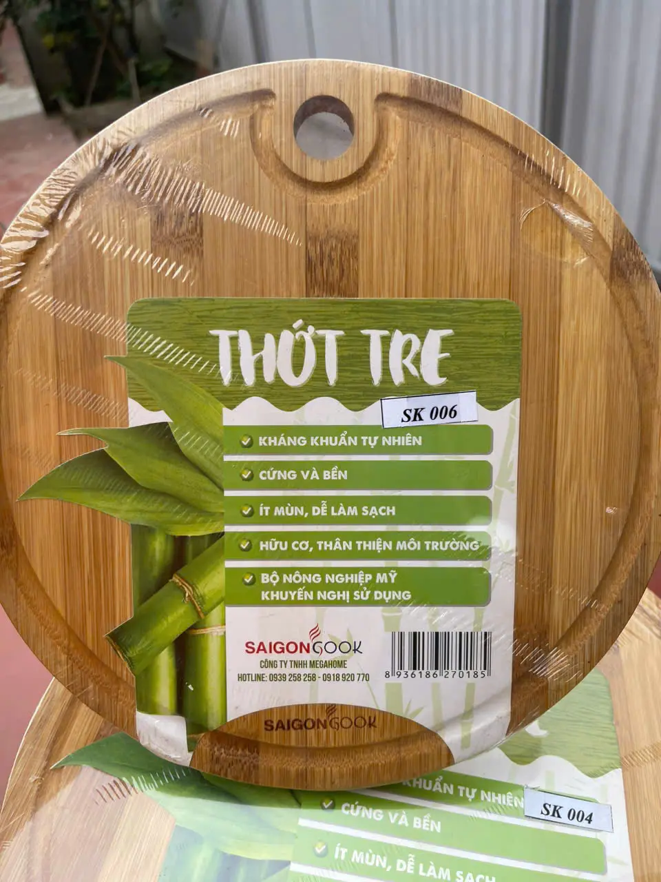 Thớt tre ép tròn kháng khuẩn (97),chắc chắn,ko mùn ,dễ vệ sinh thân thiện với môi trường thanh thúy shop 12