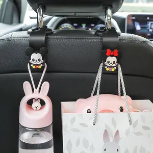 (HARGA SATUAN) Car Hook Hanger Mobil Karakter Lucu Holder Headrest Gantungan Kait Barang Mobil