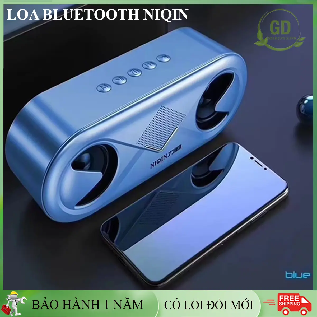 Loa bluetooth loa mini không dây cao cấp bass mạnh có đèn nháy theo nhạc kiểu dáng đẹp hỗ trợ thẻ nhớ. Bảo hành 12 tháng toàn quốc, đổi mới 7 ngày nếu lỗi.