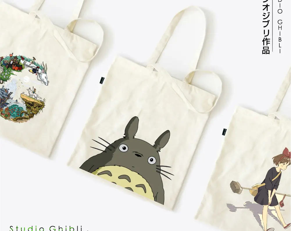 Totebag [COD ✓] Anime Studio Ghibli Totoro Spirited away kiki delivery #tosg