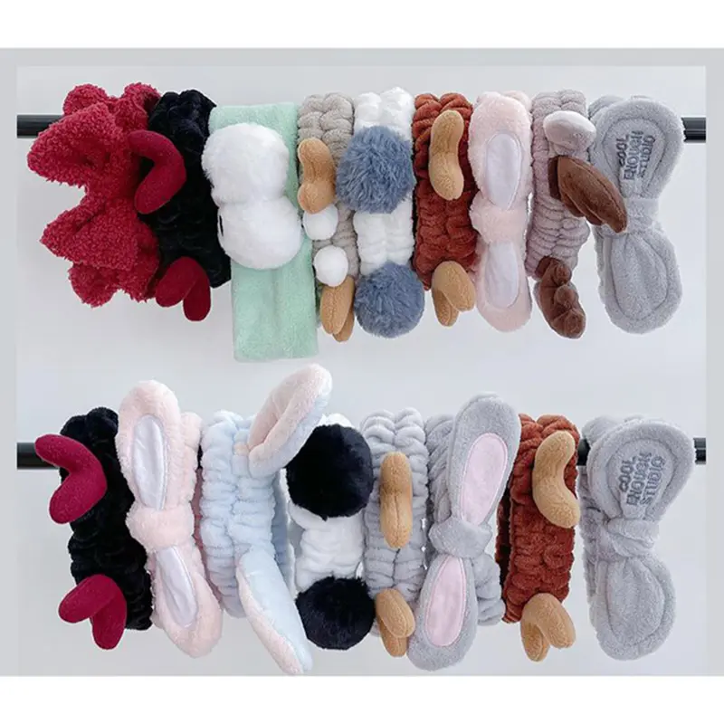 Băng đô rửa mặt nữ nơ cài tóc tai mèo thỏ gấu cute tiểu thư Hàn Quốc đẹp dễ thương cá tính sang chảnh 6