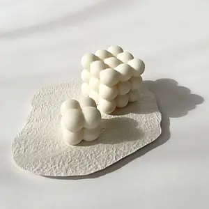 Dekorasi foto Estetik Square Bubble / dekorasi rumah / props foto video konten / bubble concrete / Pajangan Korea Aesthetic Kotak Bulat Camera