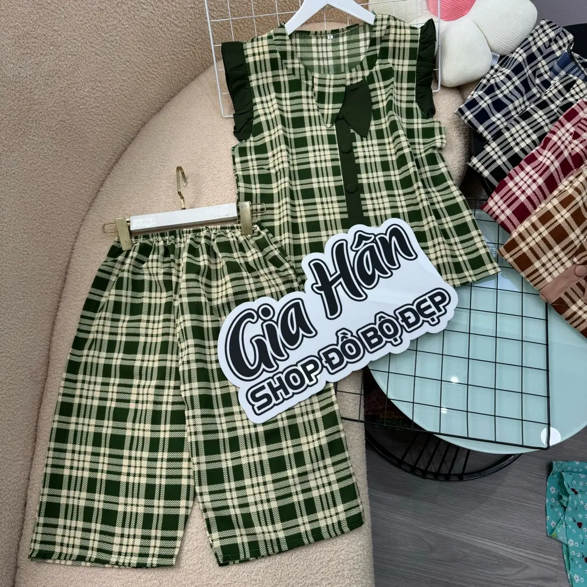 (40-72kg) SET BỘ MẶC NHÀ QUẦN LỬNG KHÔNG TÚI VẢI LỤA MỀM ĐẸP MAY KĨ CAO CẤP Women Áo