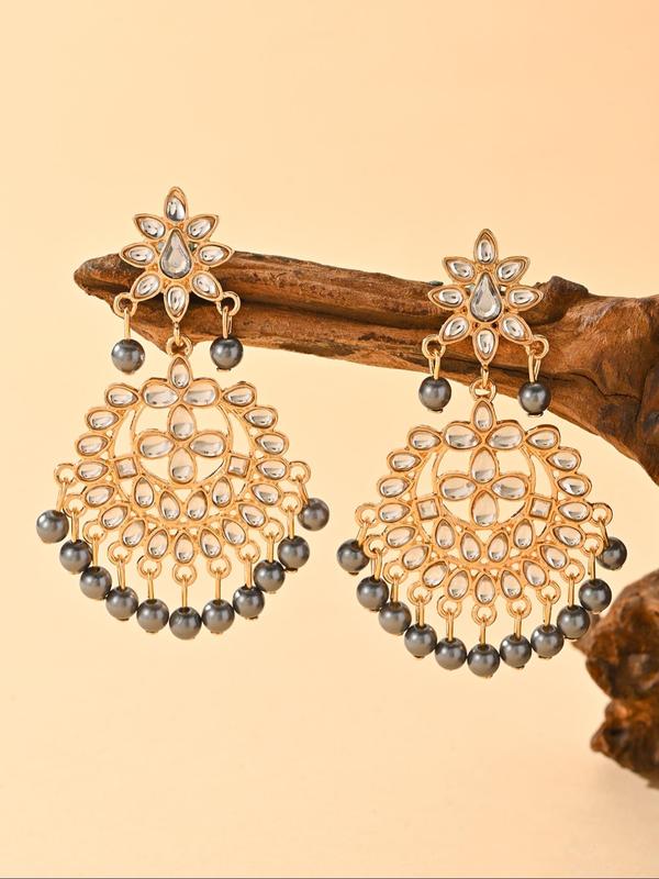Fashion Faux Pearl & Rhinestone Decorated Earrings, Elegant Jewelry for Party, Daily Clothing Decor, Trendy All-match & Exquisite Jewelry for Birthday Gift 6
