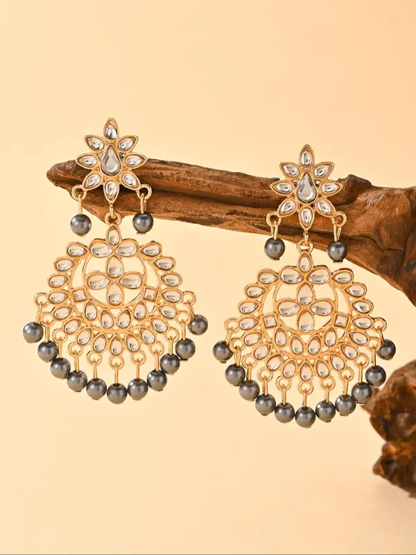 Fashion Faux Pearl & Rhinestone Decorated Earrings, Elegant Jewelry for Party, Daily Clothing Decor, Trendy All-match & Exquisite Jewelry for Birthday Gift 6