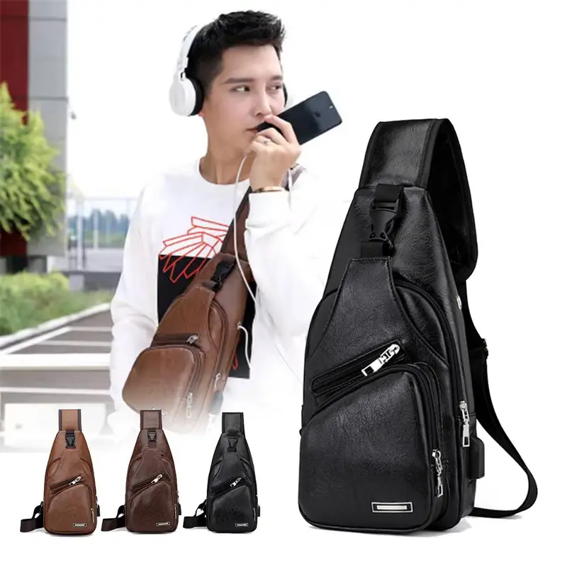 Túi Đeo Ngực Nam, Cầm Tay, Sạc, Túi Đeo Chéo Thường Ngày Thể Thao Ngoài Trời, Túi G7M4, Túi Đeo Ngực, T2S2 0