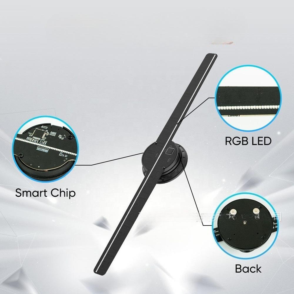 42CM 3D Hologram Fan WiFi 3D Holographic Projector Advertising Display Light HD Holographic Projector for Stores Bars Party Xmas - Image 2