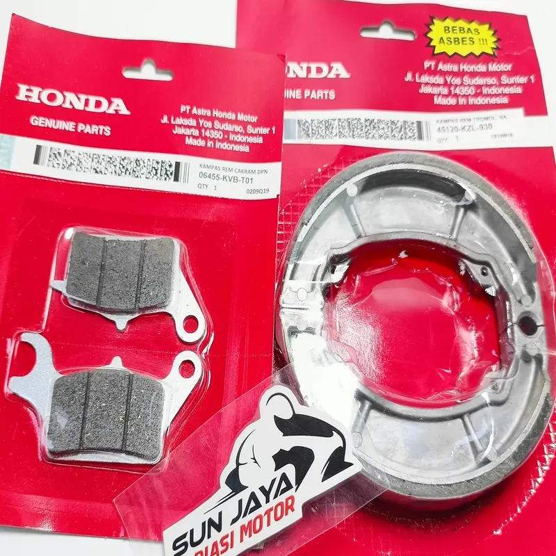 Kampas Rem Depan - Belakang Beat FI - Vario - Spacy - Scoopy - Vario 125 / 150 - Beat 1