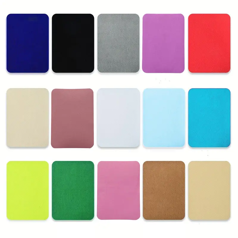 Fabric Iron-on Patch, 15pcs/set Colorful Fabric Iron-on Patch, DIY Repair Decorating Kit for Clothes, Jeans, Jacket, Bag, Hat 2