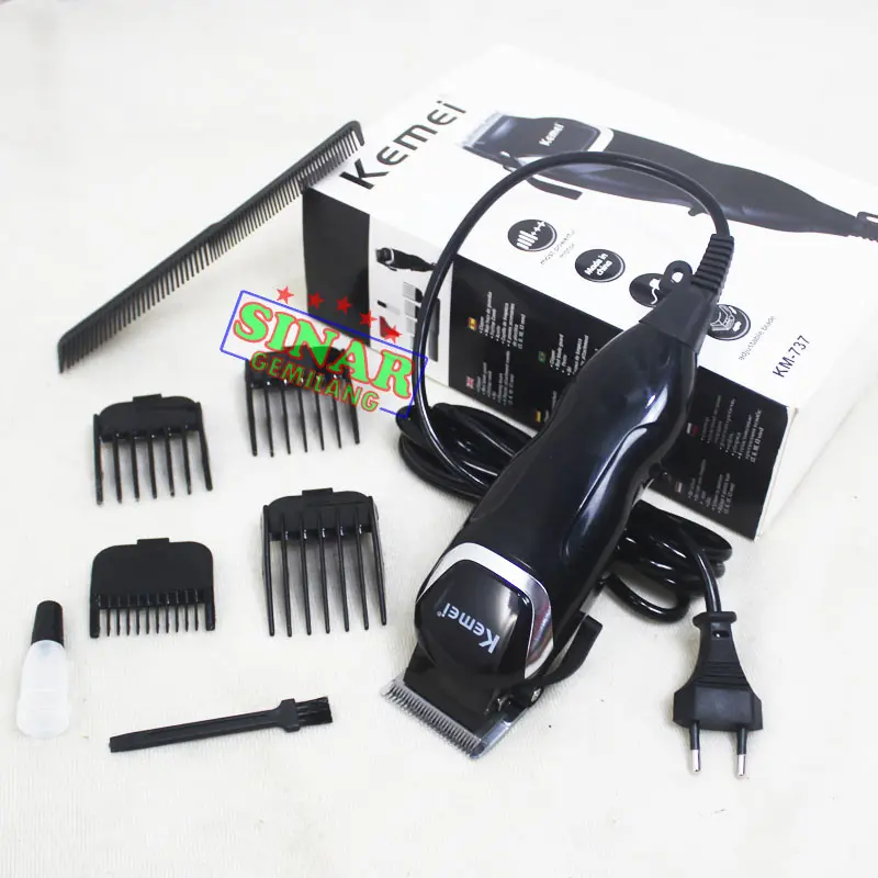 Hair Clipper Kemei KM-737 Alat Cukur Rambut Barbershop Mesin Pangkas Dan Potong Rambut Elektrik 2