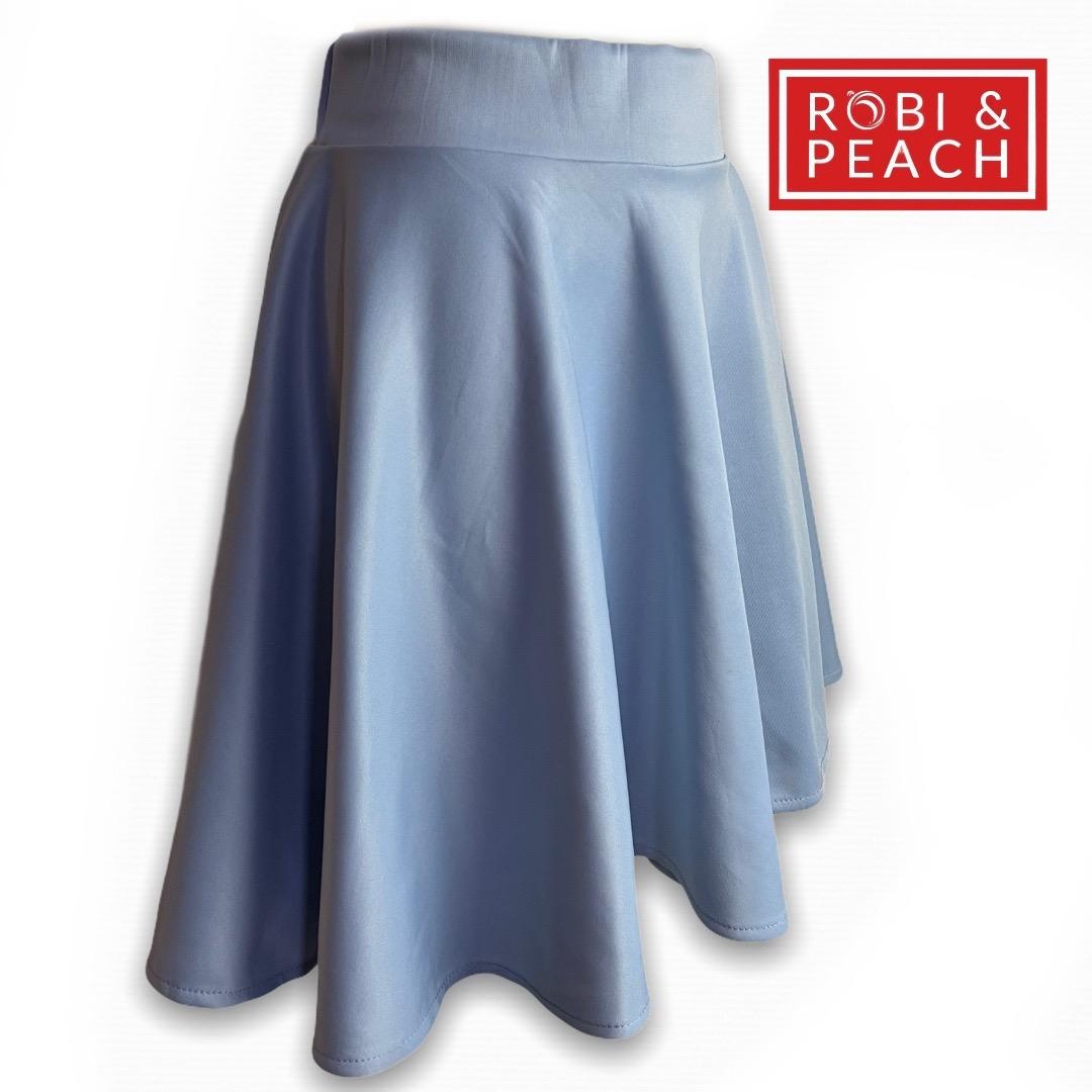 Gonna skater semplice | minigonna comoda in tessuto neoprene per donna | vita da 26 a 32 pollici Pantaloni da donna_voghion.com