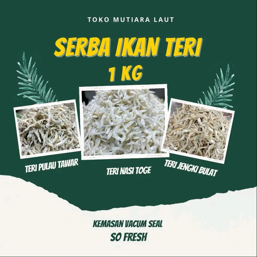(COD) IKAN TERI 1 KG Food Kering