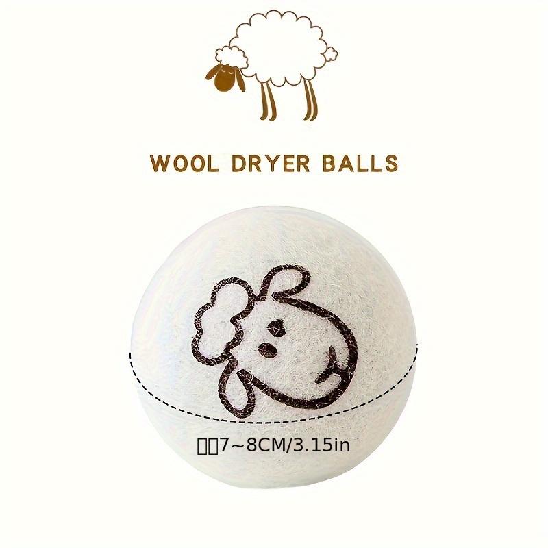 Product Introduction of 6pcs, Wool Laundry Dryer Ball, Reusable Laundry Ball, Laundry Washing Ball For Washing Machine, Fabric Softener Ball, Laundry Drying Ball, Anti-tangle Laundry Ball, To Reduce Wrinkles, Cleaning Supplies, Household Gadgets 5