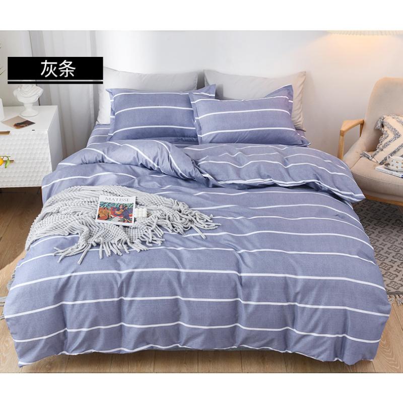 Product Introduction of Bedsheet Three-piece Set, Pillowcase, Quilt Cover, Single Four-piece Set, Student Dormitory Brushed Ins Style Three-piece Set 21