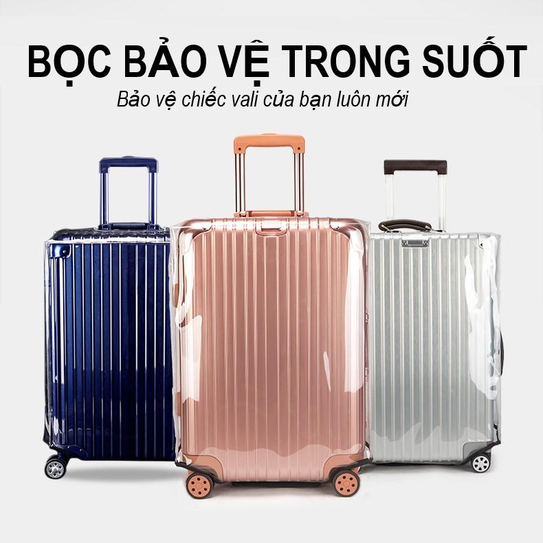 Bọc bảo vệ vali, bọc vải cotton, bọc trong suốt ( size 20/24/28inch )