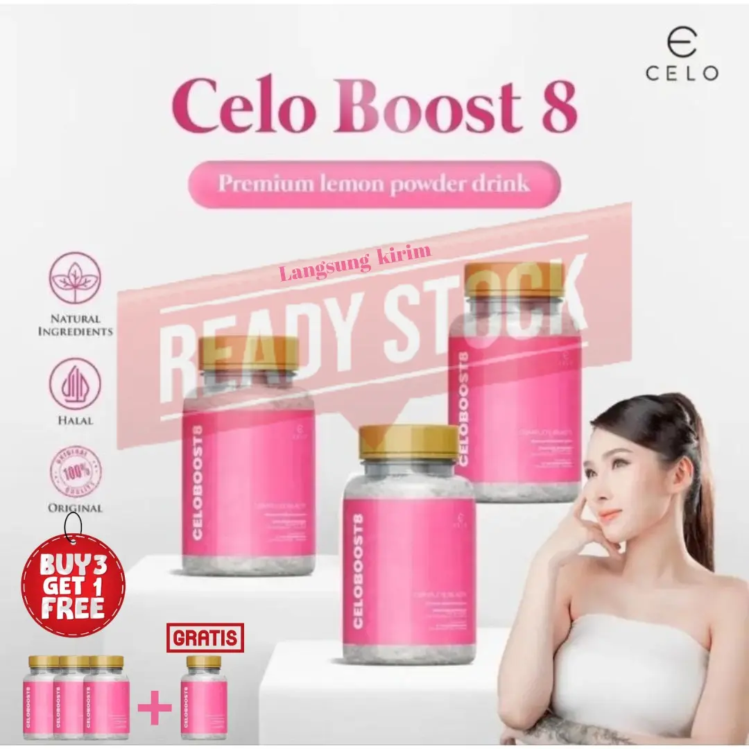 4 PCS CELO BOOST8 LEMON POWDER || FREE GIFT