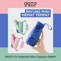 Gambar (Promo Special) Goto [COD] Ginny Umbrella Payung Kapsul Mini Lipat Polos Waterproof Anti UV - PINK dari Goto Living Kota Tangerang 1 Tokopedia