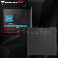 Gambar VenomRX DAEMON S9 BTF Tempered Glass ATX Gaming Case - Black / White - Hitam dari GASOL KALIURANG Kota Malang 5 Tokopedia