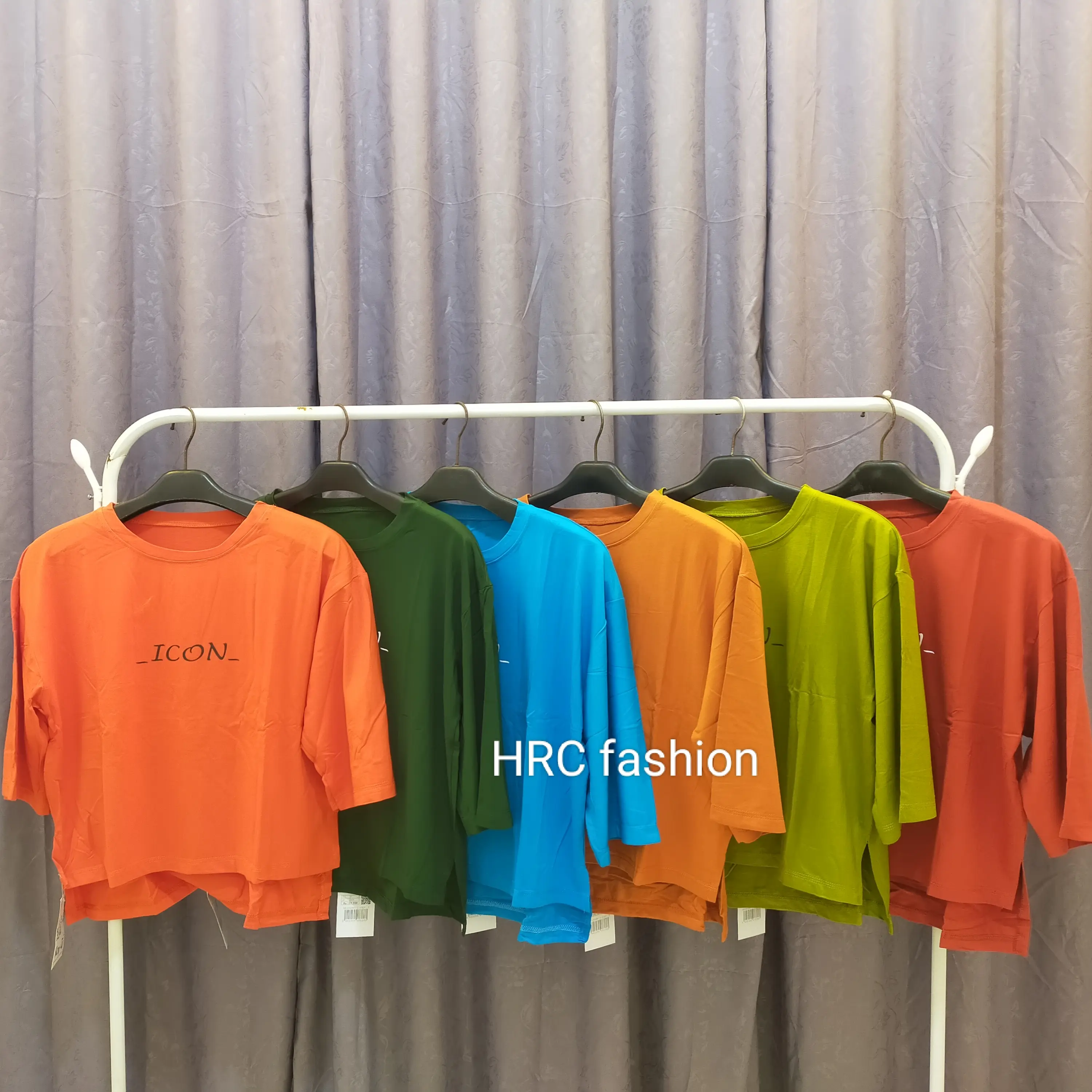 HRC Fashion|crop top wanita kekinian| crop top wanita terbaru| atasan kaos cewek terbaru kode 76| atasan crop top korean style| kaos cewek lengan pendek Santai Polos Katun motif nyaman